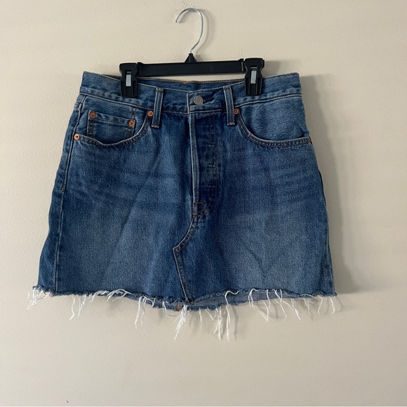 Levi's Dresses & Skirts - Levi’s Blue A-line Mini Skirt